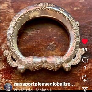 Tribal, Vintage Unique Silver Bracelet